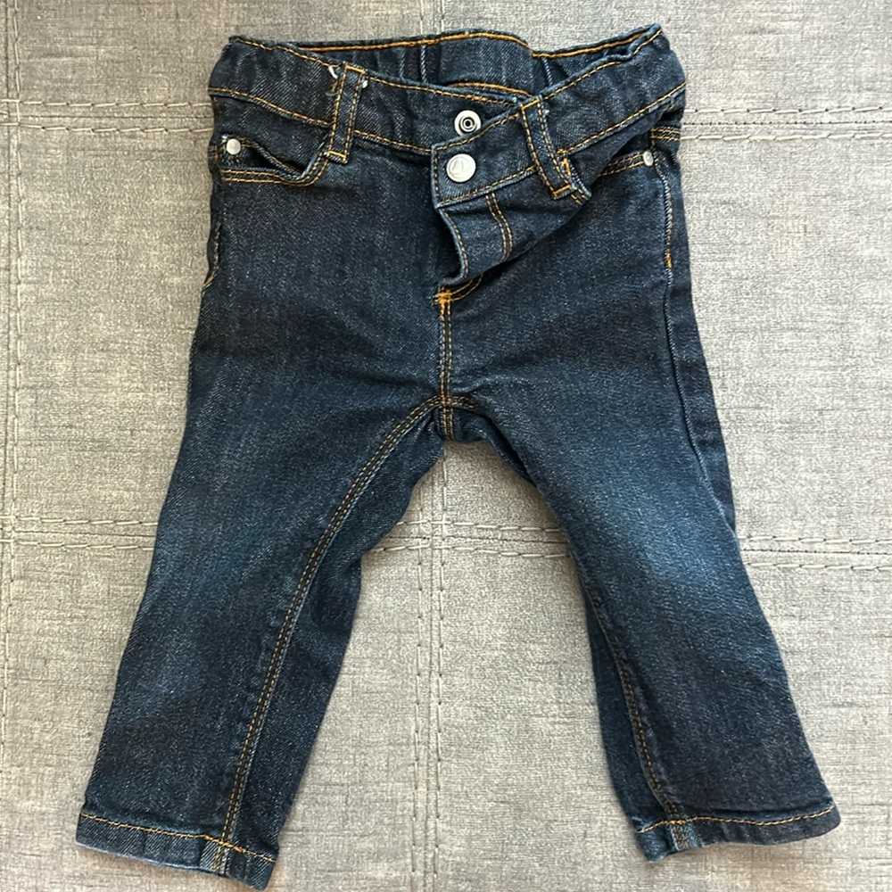 Petit Bateau Skinny Jeans (12M)